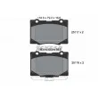 TEXTAR 2511701 - Jeu de 4 plaquettes de frein avant