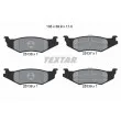 TEXTAR 2513601 - Jeu de 4 plaquettes de frein arrière