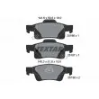 TEXTAR 2519601 - Jeu de 4 plaquettes de frein arrière