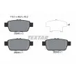 Jeu de 4 plaquettes de frein avant TEXTAR [2524301]