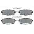 TEXTAR 2534001 - Jeu de 4 plaquettes de frein avant