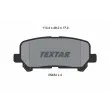 TEXTAR 2543403 - Jeu de 4 plaquettes de frein arrière