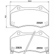 TEXTAR 2552801 - Jeu de 4 plaquettes de frein avant