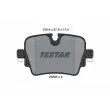 TEXTAR 2558501 - Jeu de 4 plaquettes de frein arrière