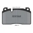 TEXTAR 2564305 - Jeu de 4 plaquettes de frein avant