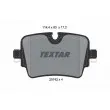 TEXTAR 2574201 - Jeu de 4 plaquettes de frein arrière