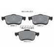 TEXTAR 2590601 - Jeu de 4 plaquettes de frein avant