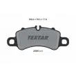 TEXTAR 2598303 - Jeu de 4 plaquettes de frein avant