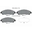 TEXTAR 2620901 - Jeu de 4 plaquettes de frein avant