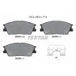 TEXTAR 2638401 - Jeu de 4 plaquettes de frein avant