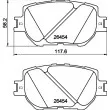 TEXTAR 2645401 - Jeu de 4 plaquettes de frein avant