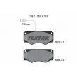TEXTAR 2901201 - Jeu de 4 plaquettes de frein avant
