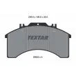 TEXTAR 2903203 - Jeu de 4 plaquettes de frein avant
