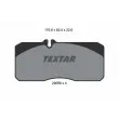 TEXTAR 2905503 - Jeu de 4 plaquettes de frein avant