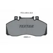 TEXTAR 2906504 - Jeu de 4 plaquettes de frein avant