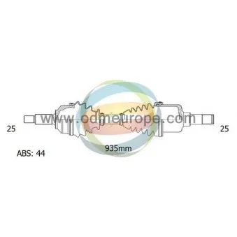 Arbre de transmission ODM-MULTIPARTS 18-122201