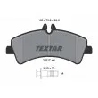 TEXTAR 2921702 - Jeu de 4 plaquettes de frein arrière