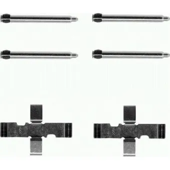 TEXTAR 82020500 - Kit d'accessoires, plaquette de frein à disque