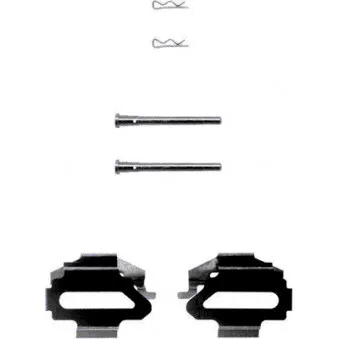 Kit d'accessoires, plaquette de frein à disque METZGER 109-1187
