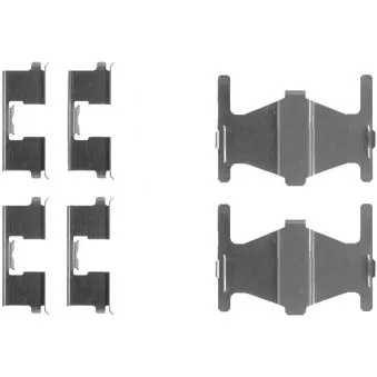 Kit d'accessoires, plaquette de frein à disque TEXTAR 82057800