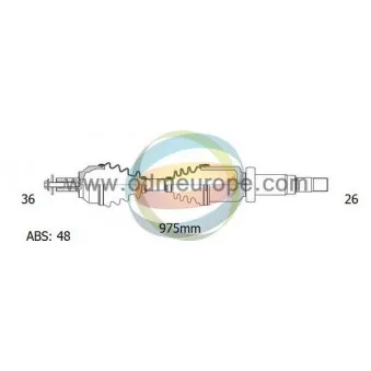 ODM-MULTIPARTS 18-152111 - Arbre de transmission