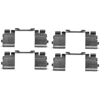 TEXTAR 82075900 - Kit d'accessoires, plaquette de frein à disque