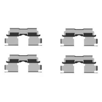 TEXTAR 82510800 - Kit d'accessoires, plaquette de frein à disque