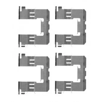 TEXTAR 82511900 - Kit d'accessoires, plaquette de frein à disque