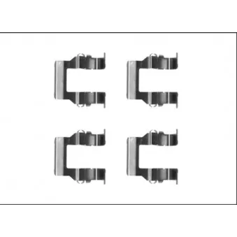 TEXTAR 82540000 - Kit d'accessoires, plaquette de frein à disque