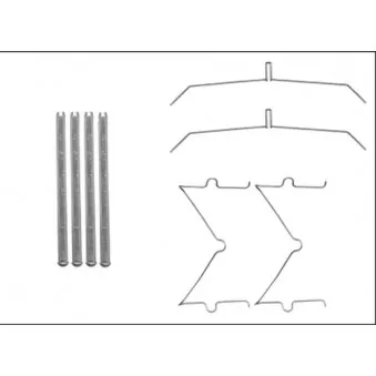 TEXTAR 82540100 - Kit d'accessoires, plaquette de frein à disque