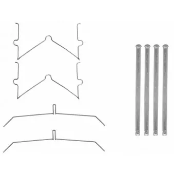 TEXTAR 82547600 - Kit d'accessoires, plaquette de frein à disque