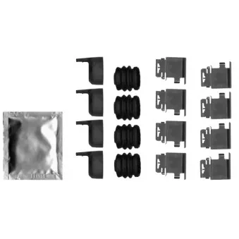 Kit d'accessoires, plaquette de frein à disque TEXTAR 82548600