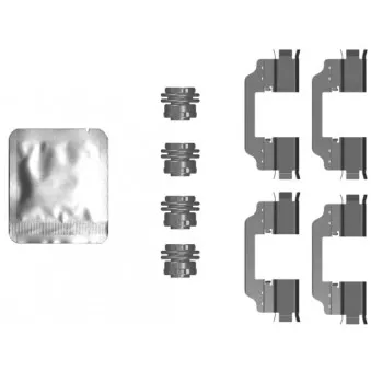 Kit d'accessoires, plaquette de frein à disque TEXTAR 82553000