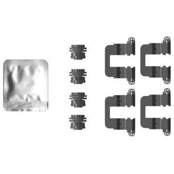 Kit d'accessoires, plaquette de frein à disque TEXTAR 82554500