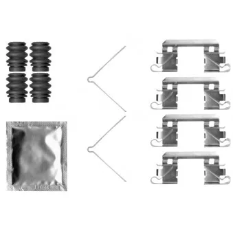 Kit d'accessoires, plaquette de frein à disque TEXTAR 82554800