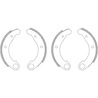 Jeu de mâchoires de frein TEXTAR OEM AM451018A