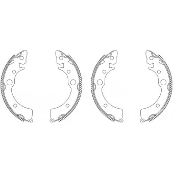 Jeu de mâchoires de frein TEXTAR OEM 43153SH3003