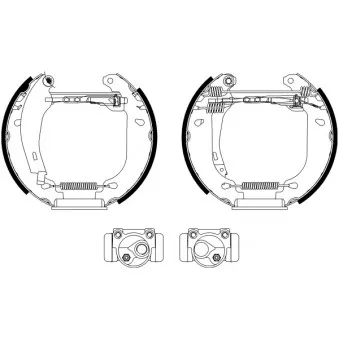 Kit de freins arrière (prémontés) TEXTAR OEM 7701202820