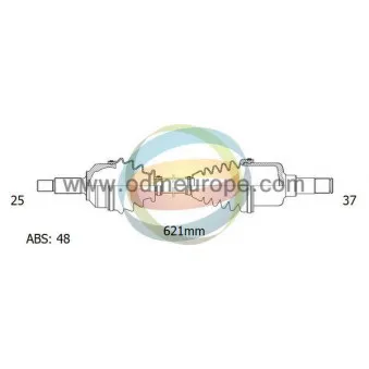 ODM-MULTIPARTS 18-161412 - Arbre de transmission