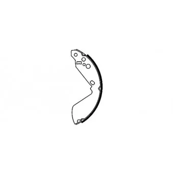 Jeu de mâchoires de frein TEXTAR OEM 5320056A00