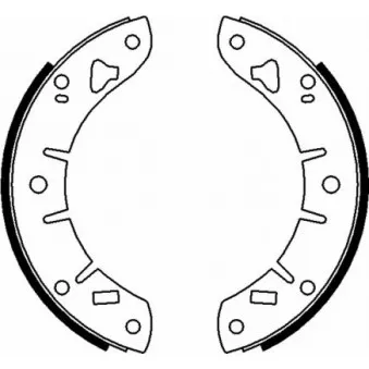 TEXTAR 91070000 - Jeu de mâchoires de frein