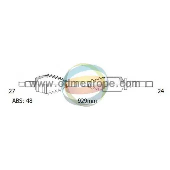 Arbre de transmission ODM-MULTIPARTS OEM 3273W0
