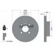 TEXTAR 92027300 - Jeu de 2 disques de frein avant