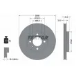 TEXTAR 92036803 - Jeu de 2 disques de frein avant