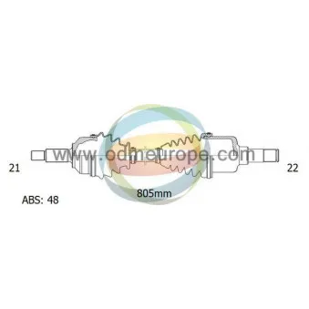 ODM-MULTIPARTS 18-162171 - Arbre de transmission