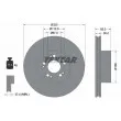 Jeu de 2 disques de frein avant TEXTAR [92056600]