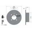 TEXTAR 92059700 - Jeu de 2 disques de frein arrière