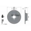 TEXTAR 92060400 - Jeu de 2 disques de frein avant