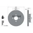 TEXTAR 92060500 - Jeu de 2 disques de frein avant