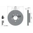 TEXTAR 92062000 - Jeu de 2 disques de frein avant
